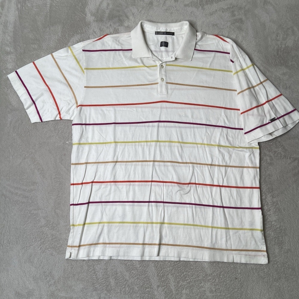 VTG Nike Tiger Woods‎ Multicolored Golf Polo Men's Size Extra Large Preowned